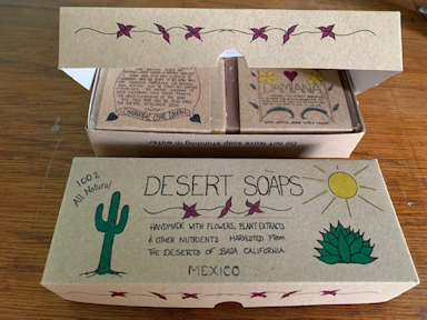 Triple Soap Pack: 3 bars of variously colored and scented soaps.
